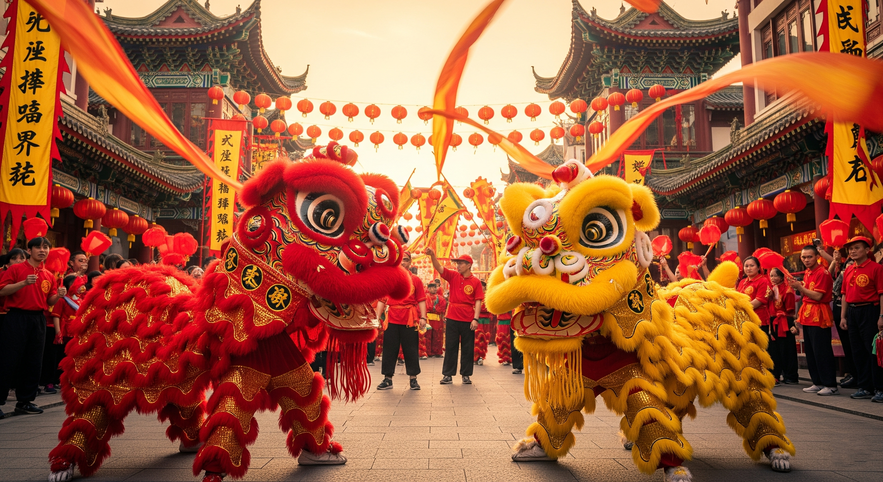 Lion Dancing Performance